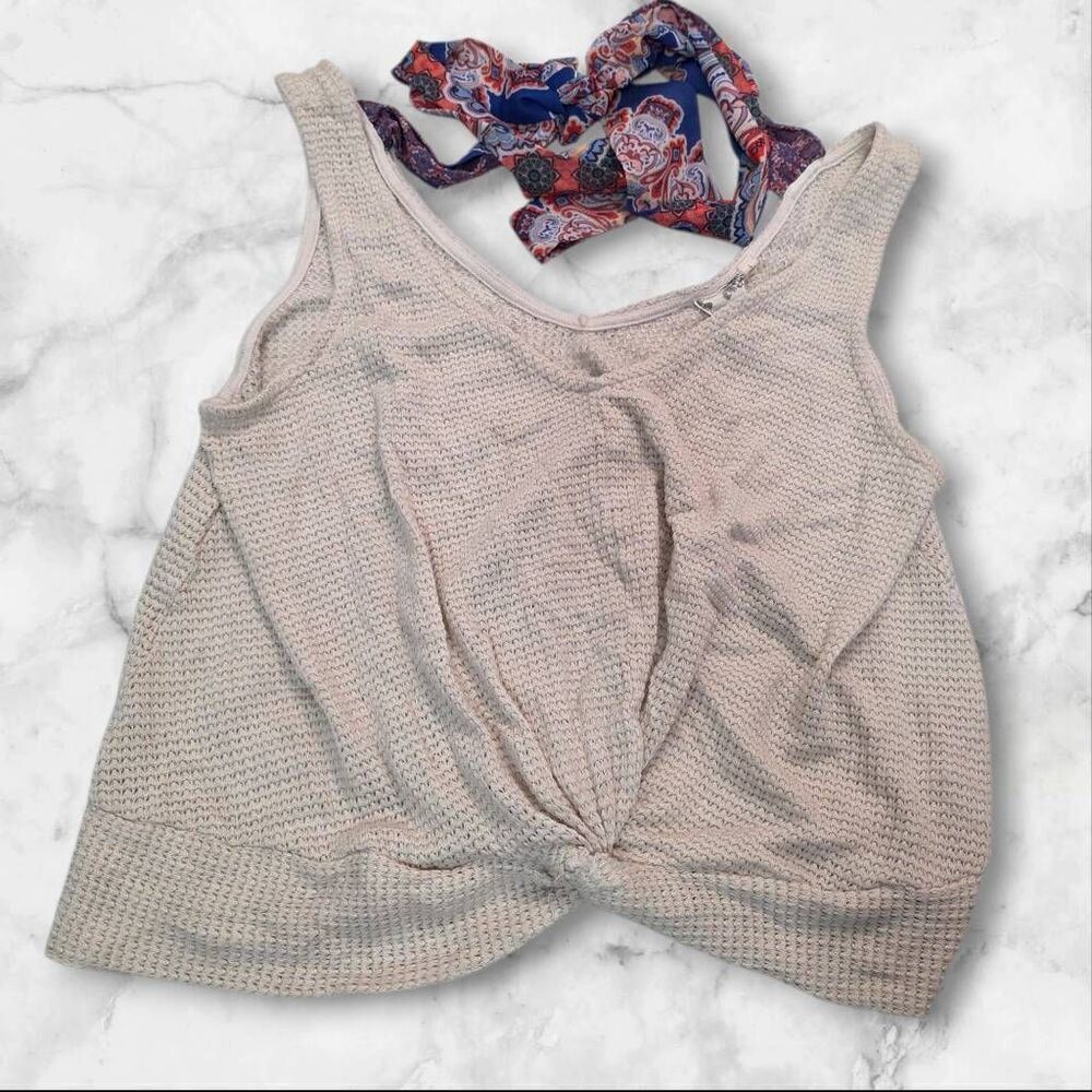 Blu Pepper Large Tie Bow Tank Top